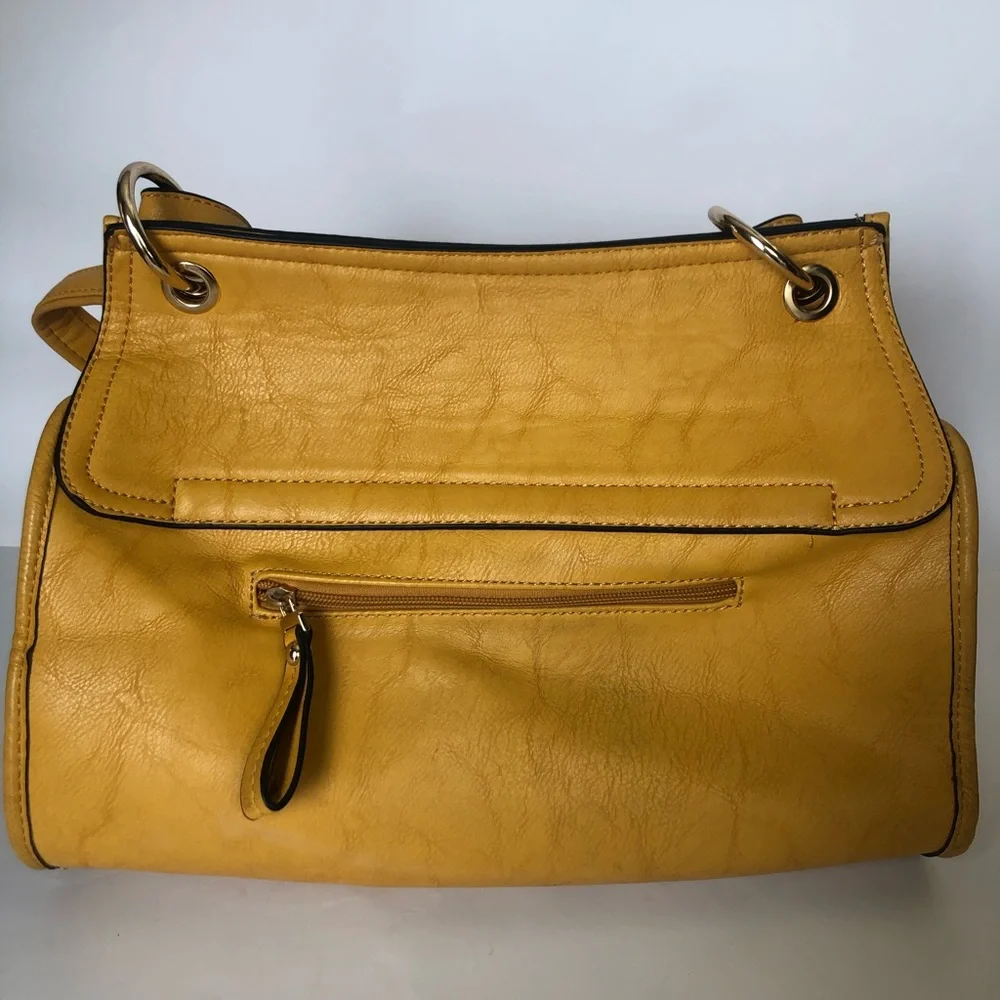 Yellow satchel/crossbody bag